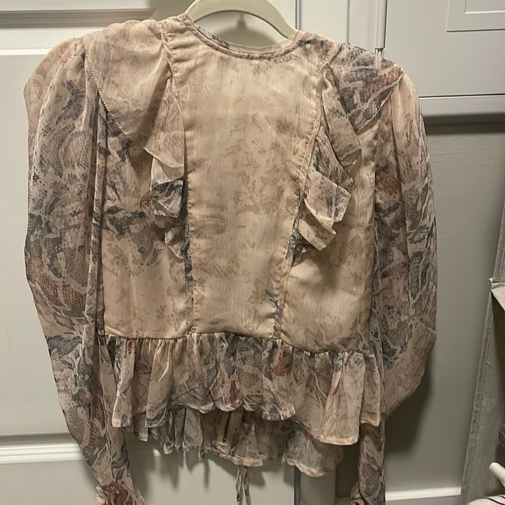 Snake print blouse